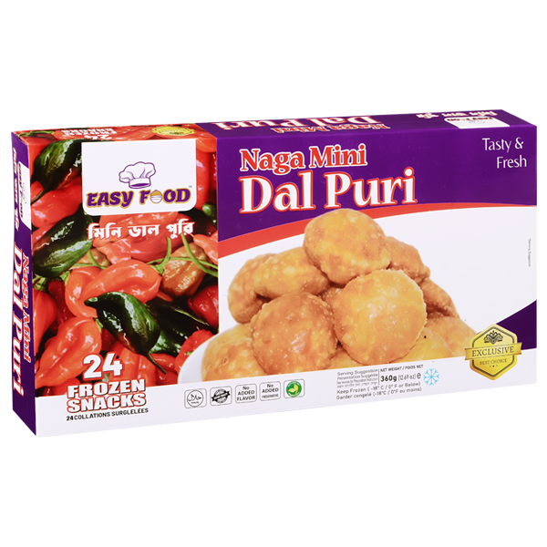 Easy Food NAGA Mini Dal Puri 360gm 24 pcs spicy frozen snacks in Bangladesh