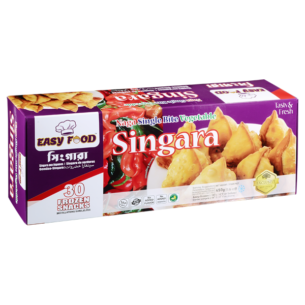 Easy Food NAGA Single Bite Vegetable Singara 450gm 30 pcs spicy frozen snacks in Bangladesh