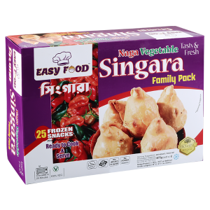 NAGA Vegetable Singara Family Pack 1875gm 25 pcs | Spicy Frozen Snacks Bangladesh