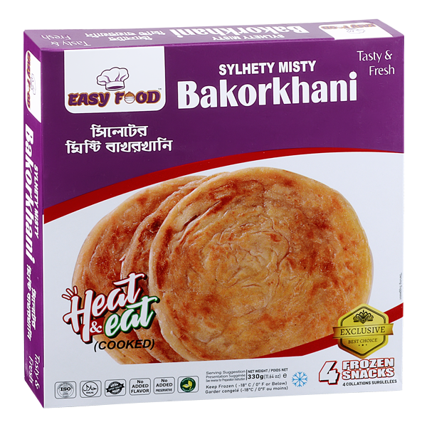 Easy Food Sylhety Bakorkhani 330gm 4 pcs frozen sweet snacks in Bangladesh