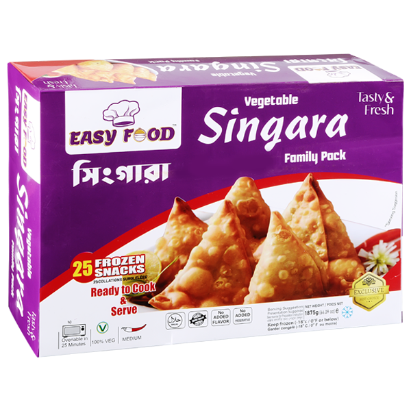 Easy Food Vegetable Singara Family Pack 1875gm 25 pcs frozen snacks in Bangladesh