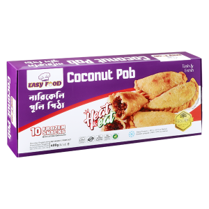 Easy Food Narkeli Puli Pitha 400gm (10pcs) 1 Box | Frozen Coconut Puli Pitha Bangladesh
